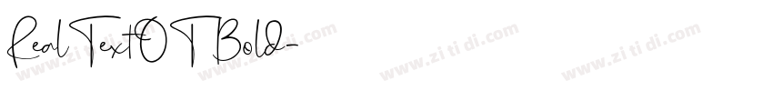 RealTextOT Bold字体转换